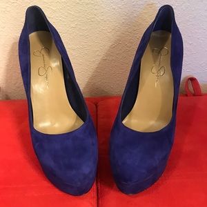 Brand: Jessica Simpson Blue Suede Pumps